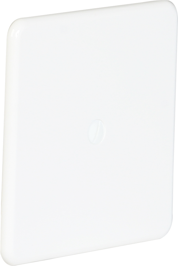 UP-Abdeckplatte basico Gr.III Isolierstoff ohne Gravur weiss