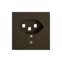 Montageset EDIZIO.liv SNAPFIX® für Steckdose T23 mit Frontlinse br