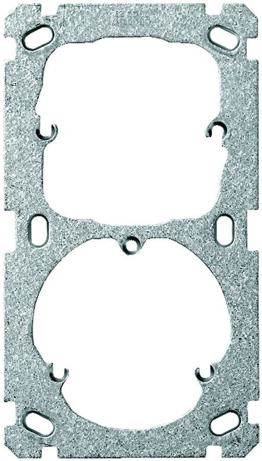 UP-Befestigungsplatte ABB 2×1 52+Steckdose