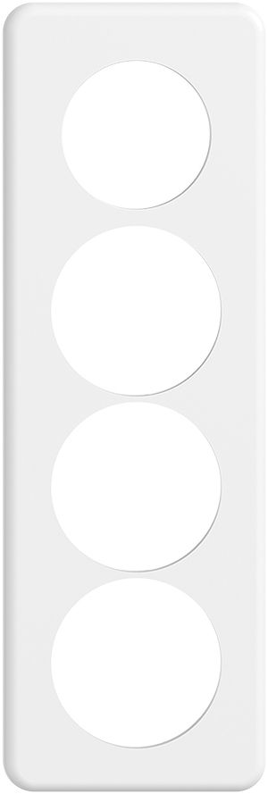 Placca di copertura STANDARDdue 4×1 1×Ø50, 3×Ø58