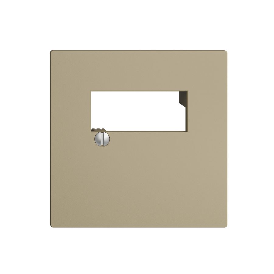 Plaque frontale 2×RJ45 EDIZIOdue sand R&M swissline