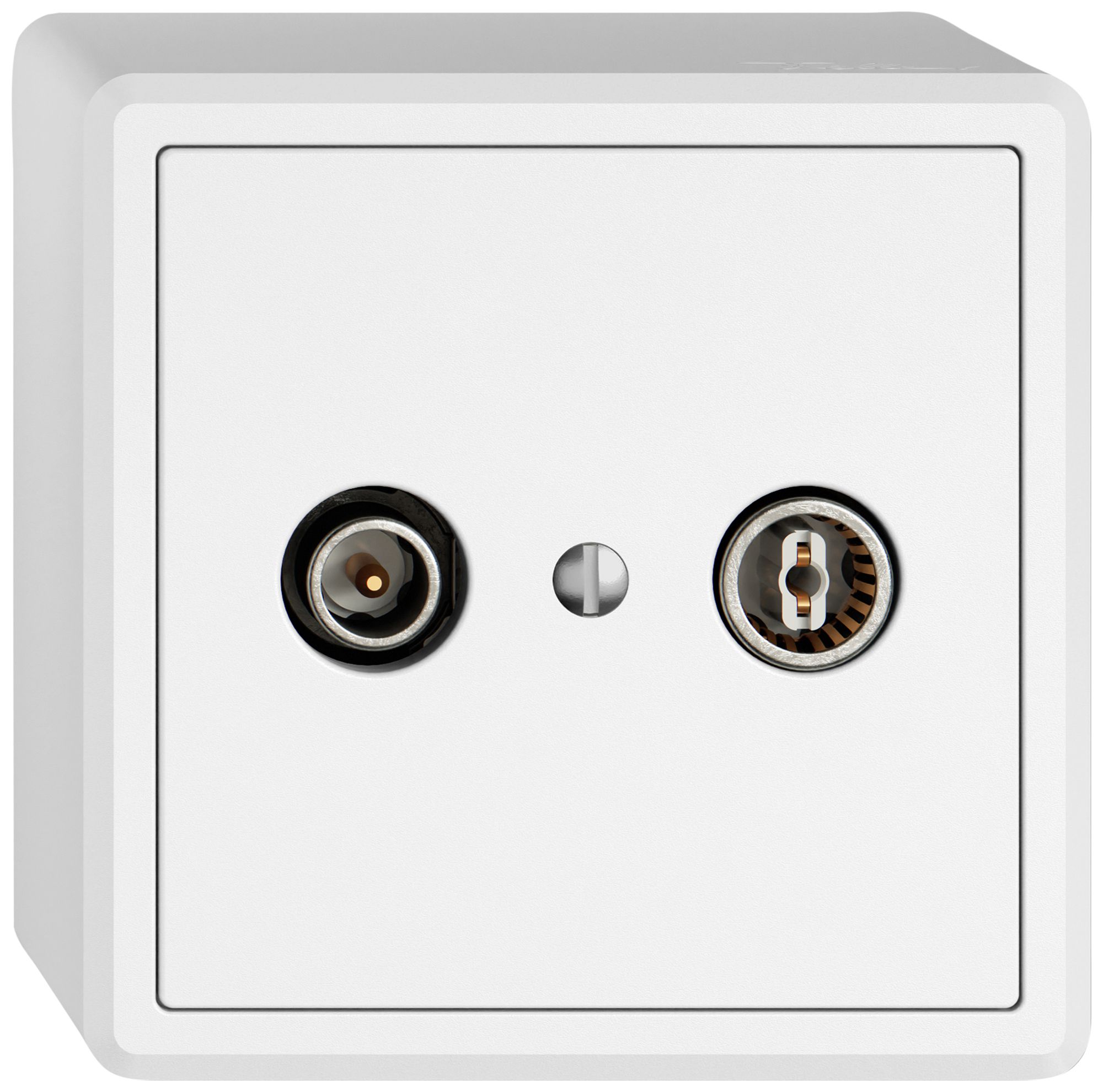 Prise antenne AP TV-R EDIZIO.liv SNAPFIX® prise de passage 19dB bc