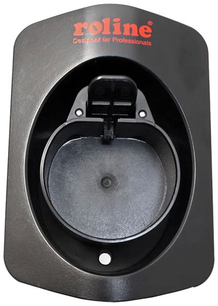 Ladekabelhalter E-Mobility ROLINE mit Steckeraufnahme T2 schwarz