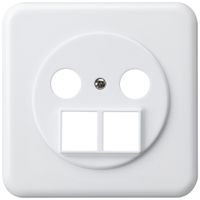 Frontset basico für TV-R zu HMS-Antennendose weiss