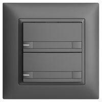 Poussoir KNX RGB ENC EDUE FMI, 250mW, a.LED RGB, papier, 2×pouss., C.2×T., grf