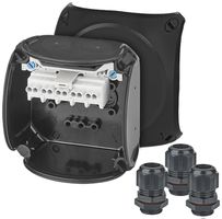 Boîte de dérivation AP Hensel KX 0202 AX Ex-2/22 5×2.5mm² 93×93×62mm IP66 no