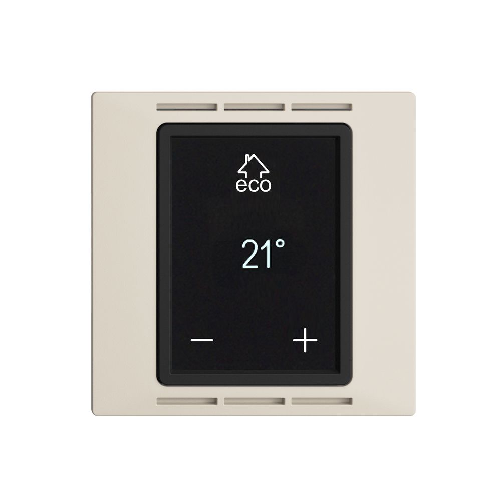 Thermostat d'ambiance EDIZIOdue F crema, écran, réglage chauffage sol/ambiance