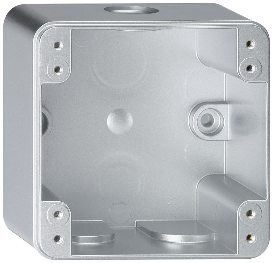 AP-Gehäuse robusto 1×1 alu 86×86×48mm