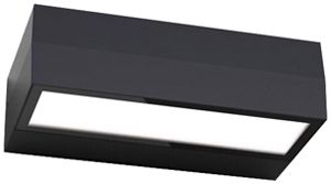 Applique LED DOTLUX BRICK 10W 722lm 830/840 IP65 DALI 200×100mm nero