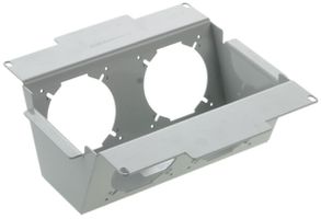 Einbausatz zu WAK 200×200mm lichtgrau leer, Bodenhöhe 95…140mm