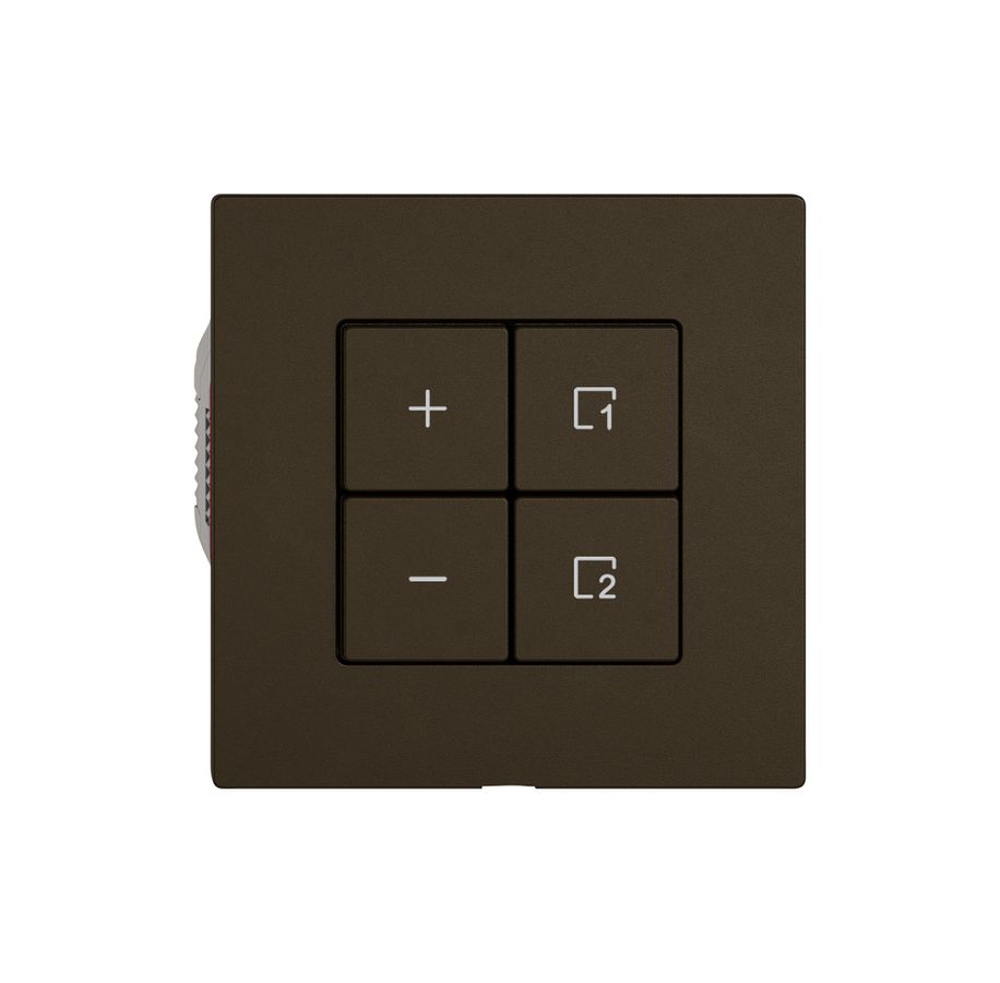 Variateur DALI EDIZIO.liv Wiser SNAPFIX® 1 scène 4 touches WLAN br