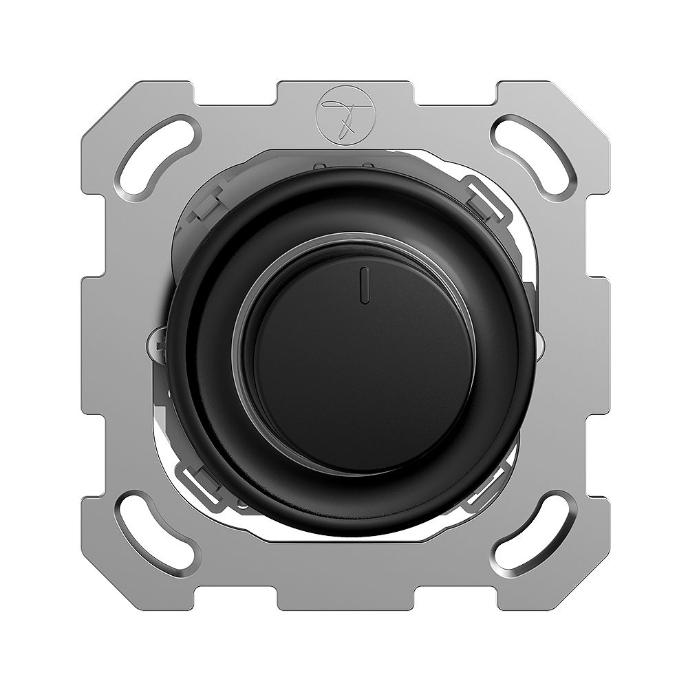 UP-Drehdimmer STANDARDdue 20…600W beleuchtbar Phasenabschnitt schwarz