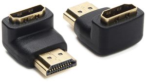 Adapter 90° Ceconet HDMI (m)/HDMI (f) 4K 340MHz 10.2Gbit/s geschirmt schwarz