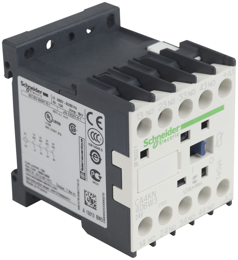 Contattore ausiliare Schneider Electric CA4 24VDC 4Ch