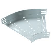 Coude BET RB 45° 85×500mm acier zingué en continu