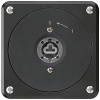 UP-Schlüsselschwenktaster robusto schwarz o.Deckel o.Zylinder 2P für Kombination