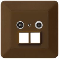 Prise multimédia ENC kallysto.trend R/TV 4dB 2GHz brun