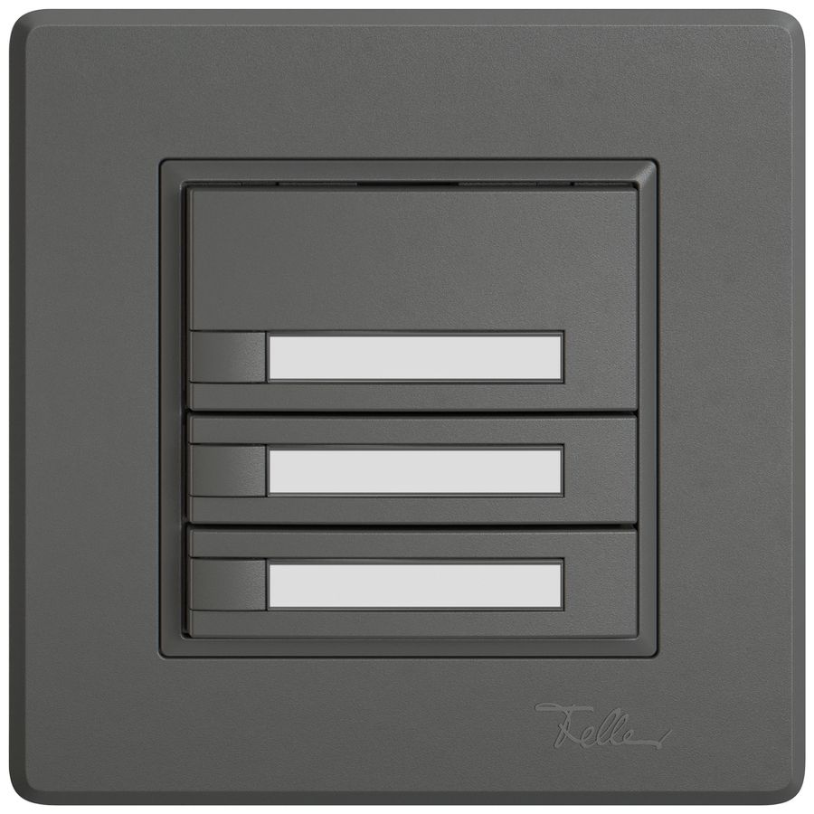 UP-Universaltaster EDIZIO.liv UNI SNAPFIX® 12…48V o.LED 3× 1-Tbed.Pap.dgu