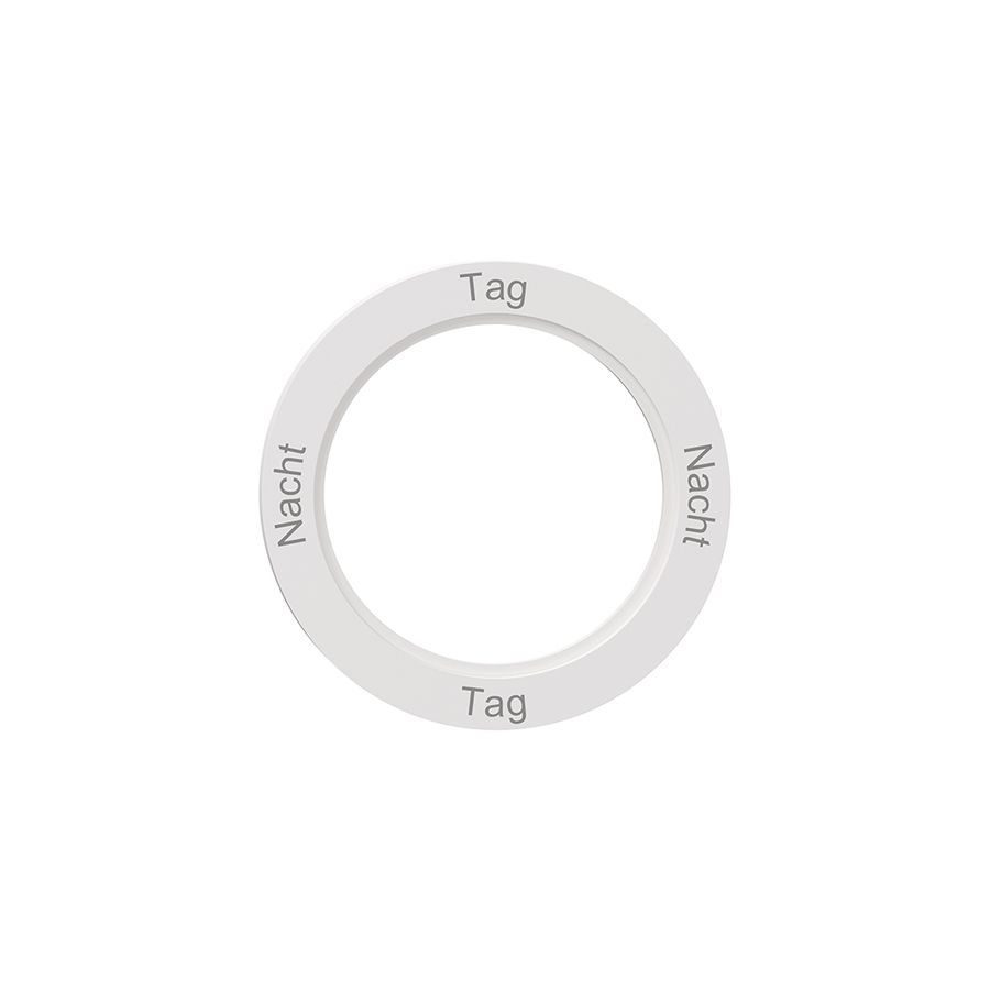 Disque indicateur NEVO, p.interrupteur rotatif, Nacht-Tag-Nacht-Tag, blanc