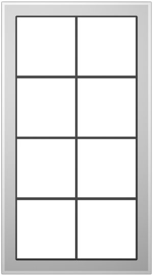 Cadre de recouvrement SIDUS 4×2 ve blanc