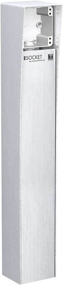 Colonna d.terreno Hager altezza 600mm 1×robusto 10×9.4×60cm accia.pregiato 2.5mm