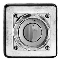 UP-Schwenktaster nass 0<-1/1P Al natur mit Drehgriff