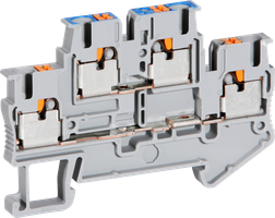 Doppelstockklemme 0.14…4mm² grau Push-in-Anschluss PTTB 2.5-L/N