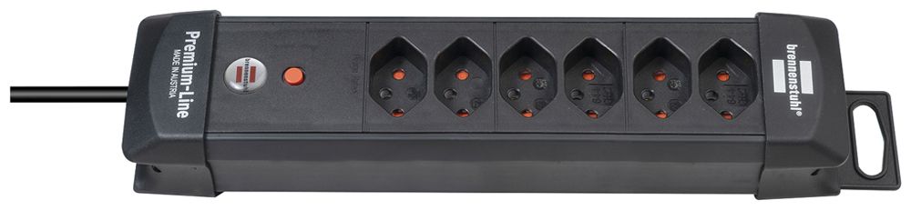 Prise multiple cleverLINE suspension 6×T13 3m H05VV-F 3×1.5mm² no