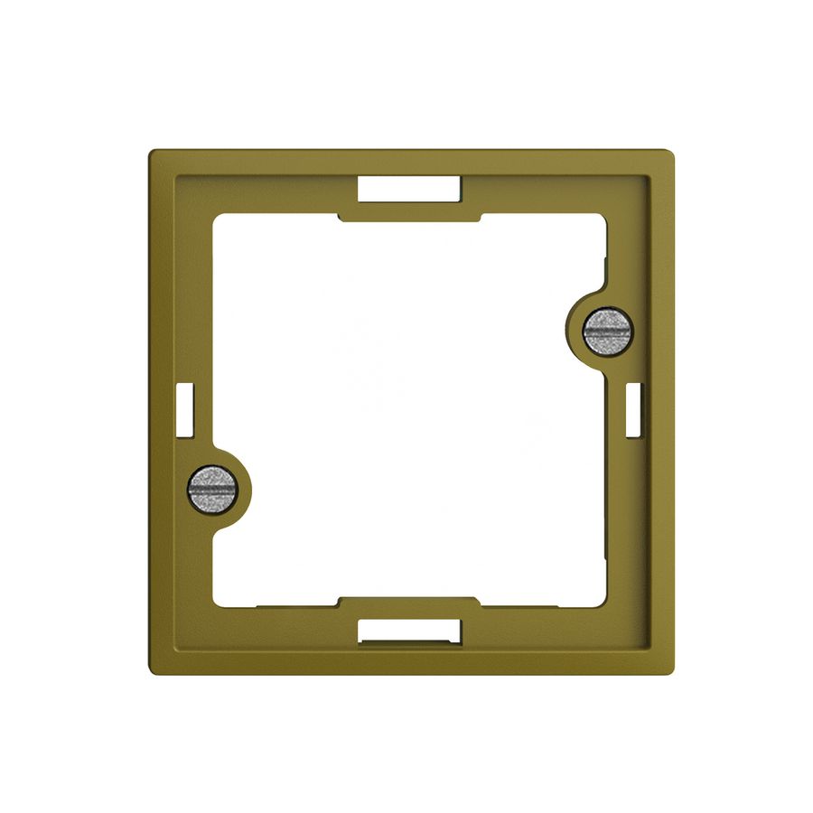 Placca frontale EDIZIOdue olive per lampada spia piatta