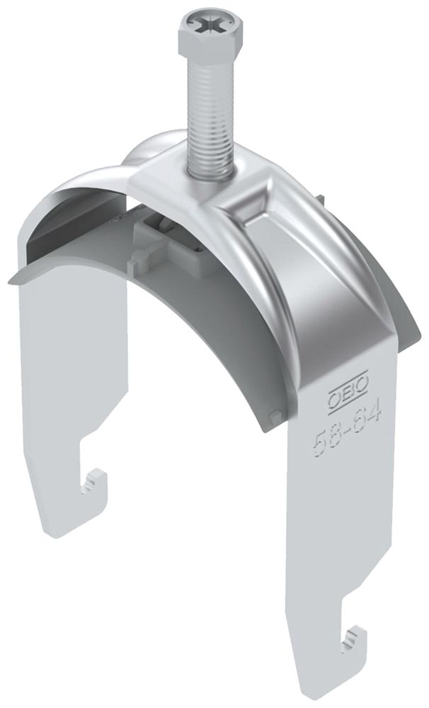 Fixation rapide BET 2056 pied à U matière synthétique 58…64mm 1×câble aluminium