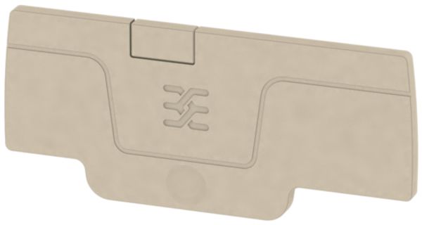Abschlussplatte Weidmüller A-Reihe AEP 3C 1.5 59.61×2.1mm, beige