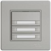 Pulsante KNX RGB INC EDIZIO.liv SNAPFIX® sensore temp.s.LED targ.6× com.1T grc