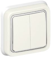 Interrupteur pour stores ENC PLEXO blanc 2×AV/1L