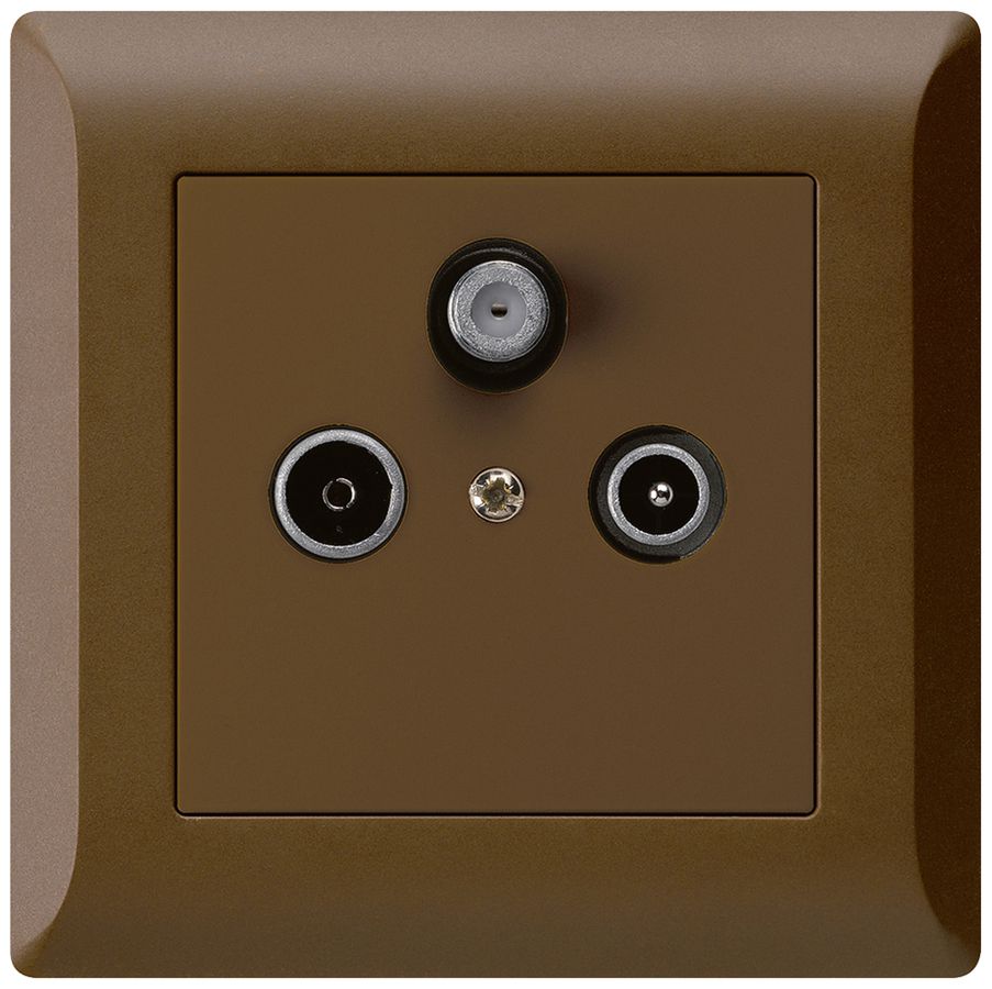 UP-Antennendose kallysto.line R/TV/SAT braun