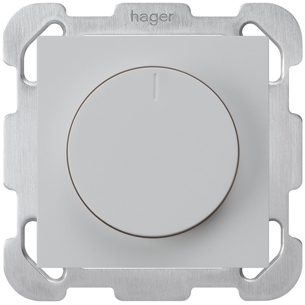 UP-Drehdimmer Universal Hager kallysto 20…400W/VA hellgrau