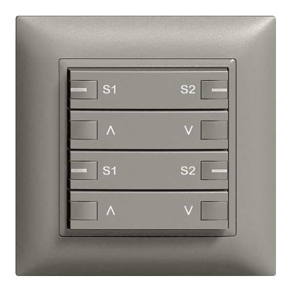 UP-Frontset Motor Szene 2K/4 T ZEP 88×88mm dunkelgrau