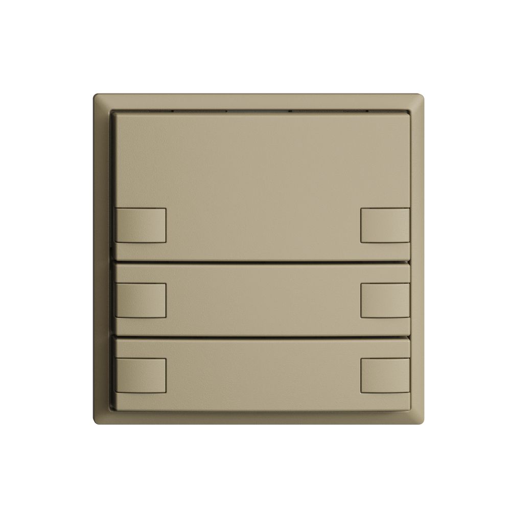 Poussoir ENC KNX 3× EDIZIOdue sand RGB sans LED