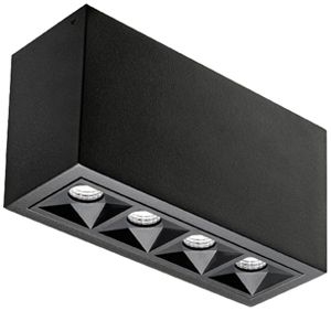 LED-Deckenleuchte SG Inspire 8W 470lm 930 DIM 160×59mm schwarz