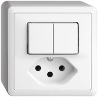 AP-Kombination 1/3+3/1P+T13 EDIZIOdue weiss