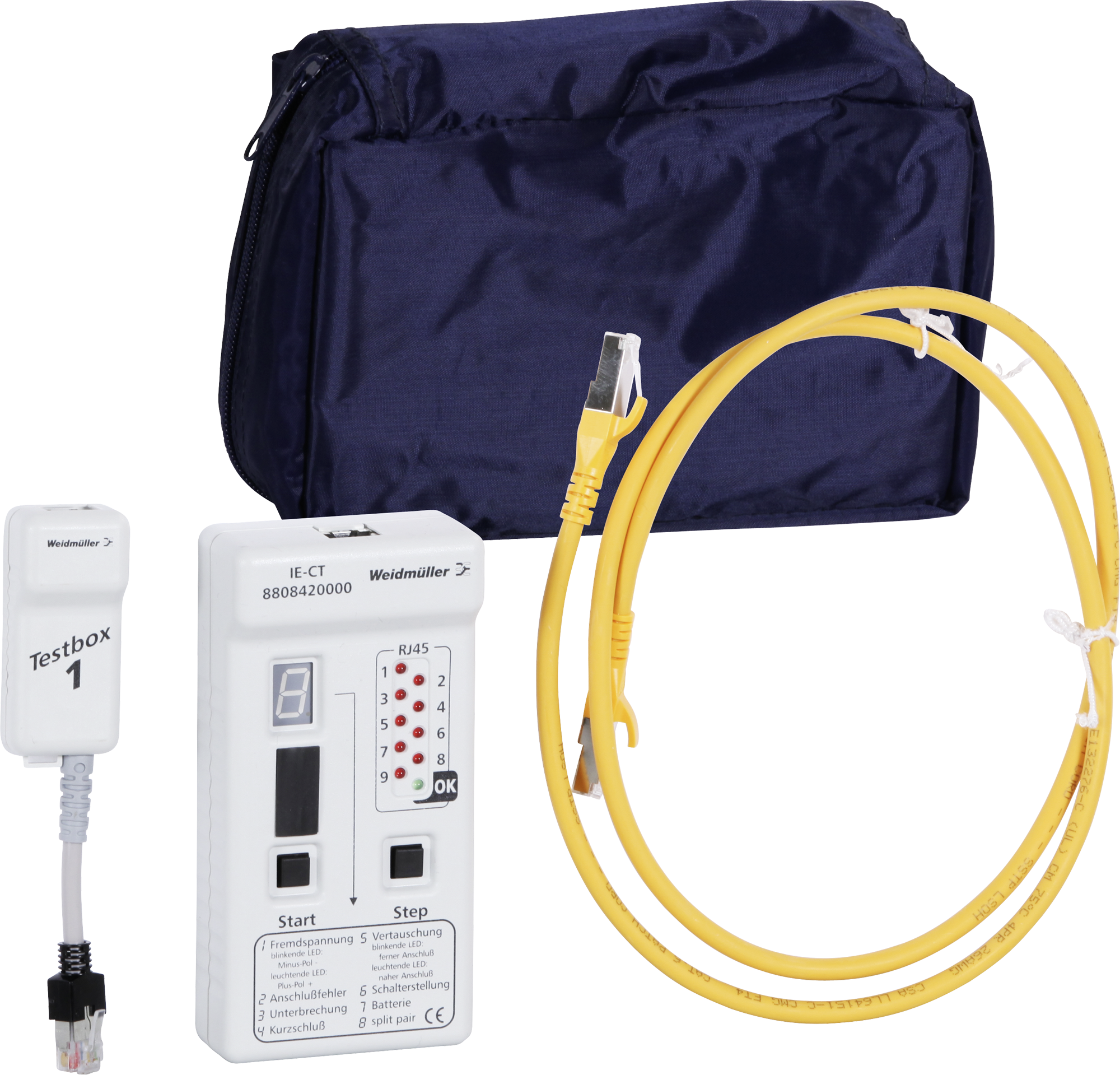 Tester di passaggio Weidmüller IE-CT per cavo informatico