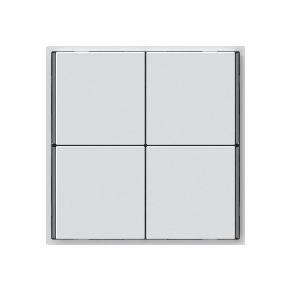 Poussoir KNX KAL 4×touches 4×points actionnables LED blanc