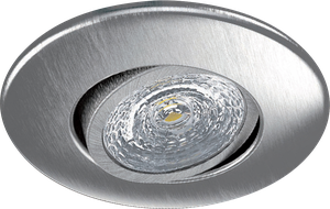 Kit LED Quick 7W, nichel spazz., 450lm 2700K, Ra85, dimm, molle di tensione