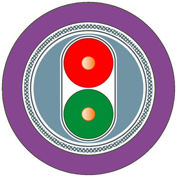 Buskabel Siemens PROFIBUS FC Robust 1×2×0.65 geschirmt PUR Fca violett