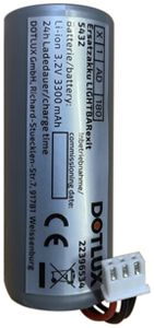Accu DOTLUX LIGHTBARexit 3.2V 3300mAh ions de lithium Ø27×67mm
