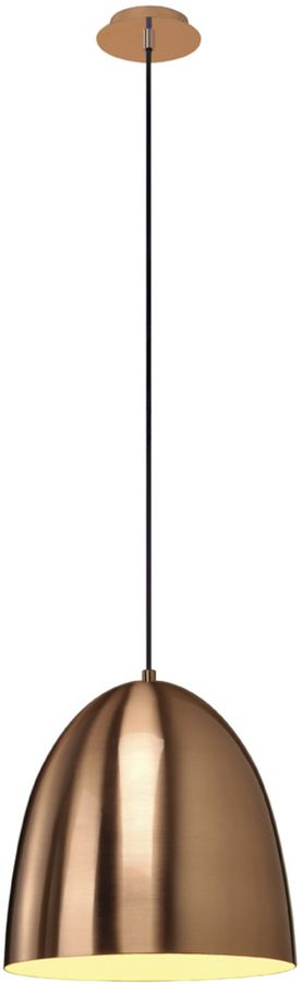 Lampada a sospensione SLV PARA CONE 30 E27 60W tonda IP20 rame/spazzolato