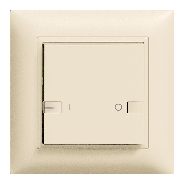 Poussoir ENC ZEP 1c/1t ON-OFF avec LED EDIZIOdue crema