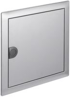 Cadre avec porte Hager volta 1-rangée 348×356×9mm IP30 acier affiné