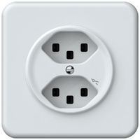 UP-Steckdose origin 2×Typ 23 1×S 16A 230V 92×92mm weiss