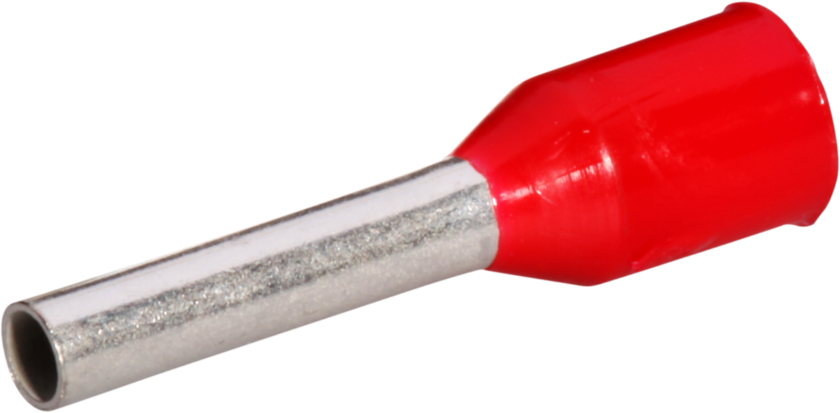 Aderendhülse Ferratec DIN isoliert 1mm²/8mm rot