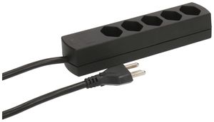 Steckdosenleiste MAX HAURI Safety Line 16A 5×T23 schwarz